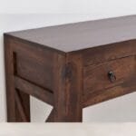 Solid rosewood console table classic dark brown - image 4