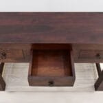 Solid rosewood console table classic dark brown - image 3