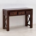 Solid rosewood console table classic dark brown - image 2