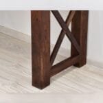 Solid rosewood console table classic dark brown - image 11