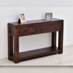 Solid rosewood console table dark brown - image 10
