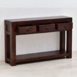 Solid rosewood console table dark brown - image 4