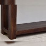 Solid rosewood console table dark brown - image 2