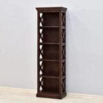 Solid rosewood bookshelves dark brown