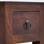 Solid rosewood side table dark brown - image 5