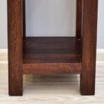 Solid rosewood side table dark brown - image 4
