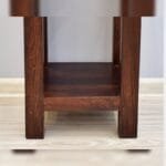 Solid rosewood side table dark brown - image 2