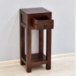 Solid rosewood side table dark brown - image 6