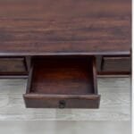 Solid wood coffee table with drawers rosewood - image 4