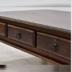 Solid wood coffee table with drawers rosewood - image 6