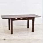 Solid rosewood 4 chairs Dinner set table dark brown - image 7