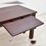 Solid rosewood 4 chairs Dinner set table dark brown - image 5