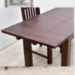 Dinner set table 4 chairs solid rosewood - image 4