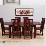 Solid rosewood 6 chairs dinner set table - image 10