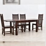 Solid rosewood 6 chairs dinner set table - image 3