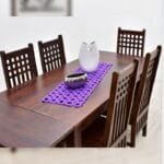 Solid rosewood 6 chairs dinner set table - image 2