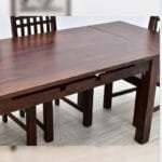 Solid rosewood 6 chairs dinner set table - image 14