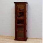 Solid rosewood single-door display dark brown - image 8