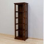 Solid rosewood single-door display dark brown - image 6