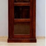 Solid rosewood single-door display dark brown - image 4