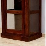 Solid rosewood single-door display dark brown - image 3