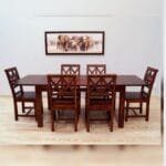 Solid rosewood 6 chairs Dinner set table