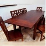 Solid rosewood 8 chairs Dinner set table - image 5