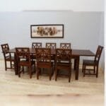 Solid rosewood 8 chairs Dinner set table - image 4