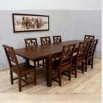 Solid rosewood 8 chairs Dinner set table - image 3