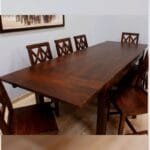 Solid rosewood 8 chairs Dinner set table - image 6