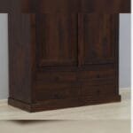 Solid rosewood wardrobe drawers solid dark brown - image 7