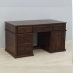 Solid rosewood study desk massive dark - image 5