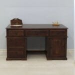 Solid rosewood study desk massive dark - image 4