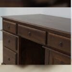 Solid rosewood study desk massive dark - image 6