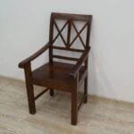 Armchair solid rosewood dark brown - image 4
