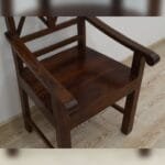 Armchair solid rosewood dark brown - image 3