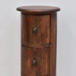Solid rosewood chest of drawers with round pillar - image 5