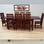 solid rosewood 8 chairs dinner set table