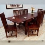 solid rosewood 8 chairs dinner set table - image 10
