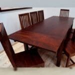 solid rosewood 8 chairs dinner set table - image 3