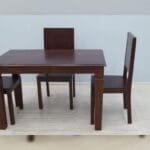 4 chairs Dinner set table solid rosewood - image 7