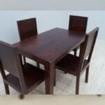 4 chairs Dinner set table solid rosewood - image 5