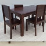 4 chairs Dinner set table solid rosewood - image 4