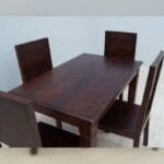 4 chairs Dinner set table solid rosewood - image 2