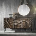 Silecta sideboard with decorative front carving - image 3