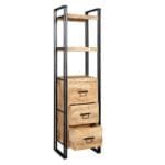 3 Drawers Bookshelves Narrow Mintis Upcycled - image 3