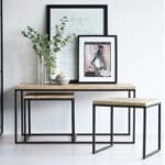 Upcycled Industrial Vintage Mintis Coffee Table Set