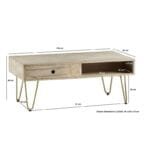 Rectangular Coffee Table Dallas Light Mango - image 3