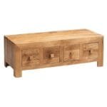 Coffee Table Light Mango 8 Drawers Contemporary - image 2