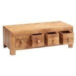 Coffee Table Light Mango 8 Drawers Contemporary - image 3